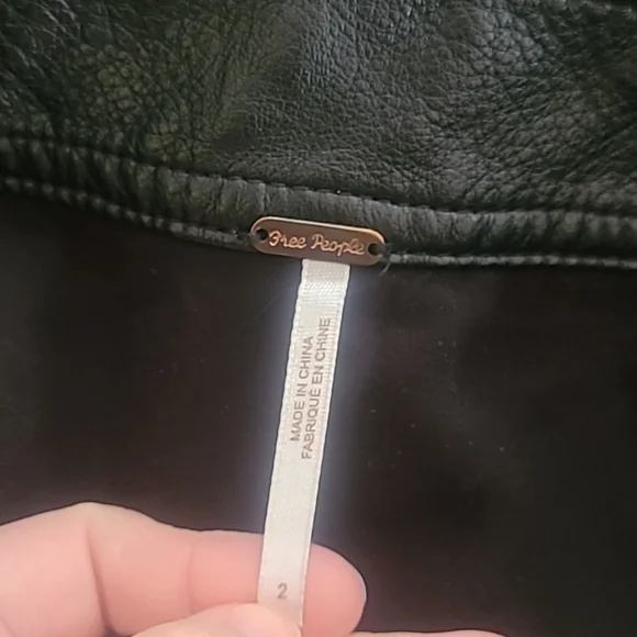 Free People Black Faux Leather High Waisted Shorts 2 - Picture 7 of 9